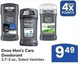 Albertsons Dove men's care deodorant offer