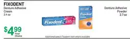 Health Mart FIXODENT Denture Adhesive Cream 2.4 oz Denture Adhesive Powder 2.7 oz offer