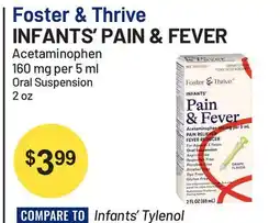 Health Mart Foster & Thrive INFANTS' PAIN & FEVER Acetaminophen offer