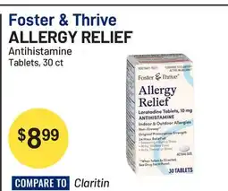 Health Mart Foster & Thrive ALLERGY RELIEF Antihistamine Tablets offer