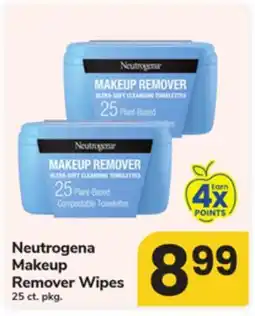 ACME Neutrogena Makeup Remover Wipes offer