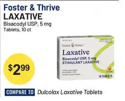 Health Mart Foster & Thrive Bisacodyl USP, 5 mg Tablets offer