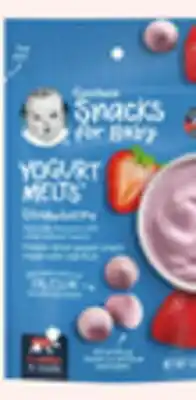 ACME Gerber Melts, Crunchies or Puffs 1-1.48 oz offer