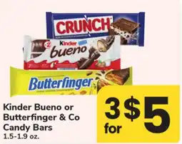 ACME Kinder Bueno or Butterfinger & Co Candy Bars offer