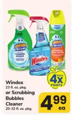 ACME Windex 23 fl. oz. pkg. or Scrubbing Bubbles Cleaner 20-32 fl. oz. pkg offer