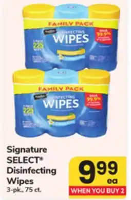 ACME Signature SELECT Disinfecting Wipes offer