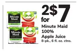 ACME Minute Maid 100% Apple Juice offer