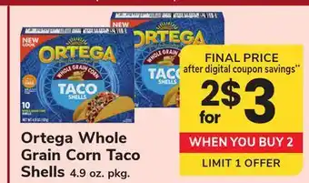 ACME Ortega Whole Grain Corn Taco Shells offer