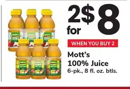 ACME Mott's 100% Juice offer