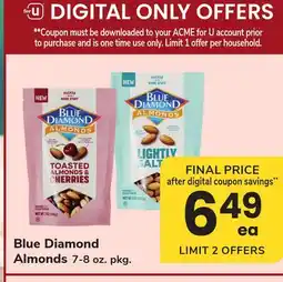ACME Blue Diamond Almonds offer