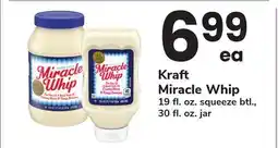 ACME Kraft Miracle Whip 19 fl. oz. squeeze btl., 30 fl. oz. jar offer