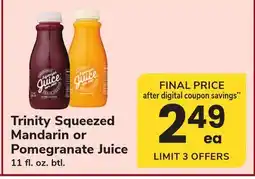 ACME Trinity Squeezed Mandarin or Pomegranate Juice offer