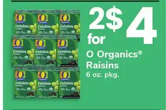 ACME O Organics Raisins offer