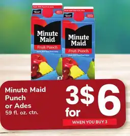 ACME Minute Maid Punch or Ades offer