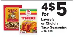 ACME Lawry's or Cholula Taco Seasoning offer