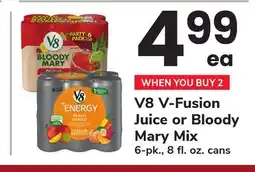 ACME V8 V-Fusion Juice or Bloody Mary Mix offer