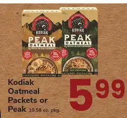 ACME Kodiak Oatmeal Packets or Peak offer