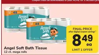 ACME Angel Soft Bath Tissue offer