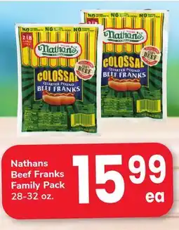 ACME Nathans Beef Franks Family Pack offer