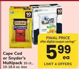 ACME Cape Cod or Snyder's Multipack offer