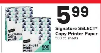 ACME Signature SELECT Copy Printer Paper offer