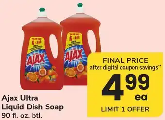 ACME Ajax Ultra Liquid Dish Soap offer