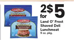 ACME Land O'Frost Shaved Deli Lunchmeat offer