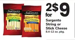 ACME Sargento String or Stick Cheese offer
