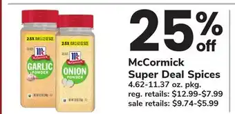 ACME McCormick Super Deal Spices offer