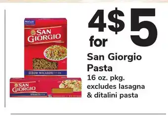 ACME San Giorgio Pasta offer