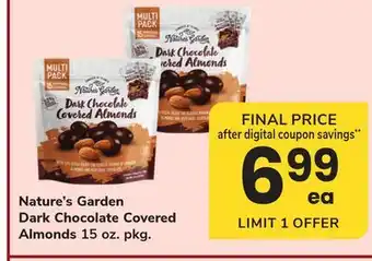 ACME Nature's Garden Dark Chocolate Covered Almonds offer