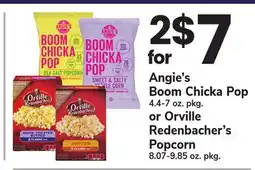 ACME Angie's Boom Chicka Pop 4.4-7 oz. pkg. or Orville Redenbacher's Popcorn 8.07-9.85 oz. pkg offer