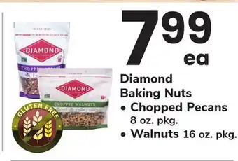 ACME Diamond Baking Nuts Chopped Pecans 8 oz. pkg., Walnuts 16 oz. pkg offer