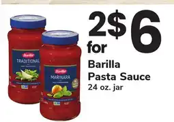ACME Barilla Pasta Sauce offer