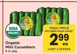 ACME Organic Mini Cucumbers offer