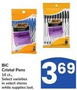 Albertsons BiC Cristal Pens offer