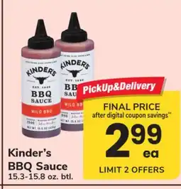 ACME Kinder's BBQ Sauce offer