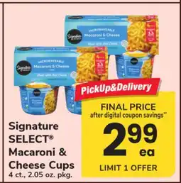 ACME Signature SELECT Macaroni & Cheese Cups offer