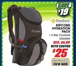 Big 5 Outdoor Products Ripcord Hydration Pack offer
