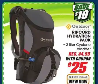 Big 5 Outdoor Products Ripcord Hydration Pack offer