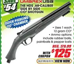 Big 5 Umarex T4E HDS .68 Caliber Side By Side Shotgun offer