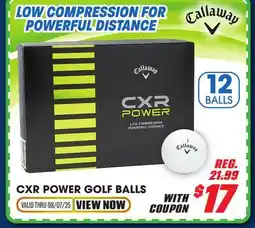 Big 5 Callaway CXR Power Golf Balls - 1-Dozen offer
