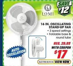 Big 5 LOMI 16 Oscillating Stand Up Fan offer