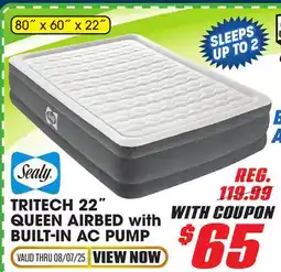 Big 5 Sealy 22 Tritech Airbed Queen with Built-in AC Pump offer