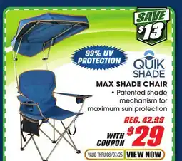 Big 5 QuikShade Max Shade Chair offer
