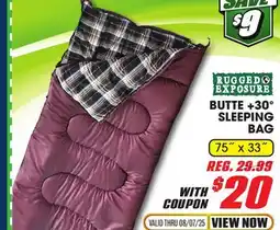 Big 5 Rugged Exposure Butte +30 Sleeping Bag offer