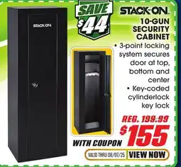 Big 5 Stack-On 10 Gun Security Cabinet offer