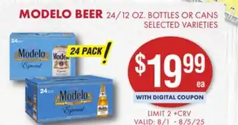 Smart & Final MODELO BEER offer