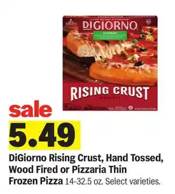 Meijer DiGiorno Rising Crust, Hand Tossed, Wood Fired or Pizzaria Thin Frozen Pizza offer