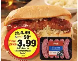 Meijer Bell's Beer or Fresh from Meijer Brats offer